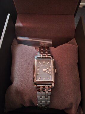 Bulova Sutton Grey Dial Ladies Watch